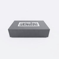 Concrete Fire Pit Table - Rectangular