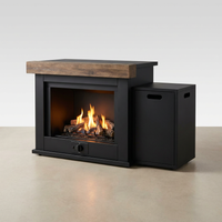43 In. 50000BTU Propane Fire Pit Table Modern Outdoor Gas Fire Table — Studio Shot