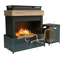 43 In. 50000BTU Propane Fire Pit Table Modern Outdoor Gas Fire Table — How It Works
