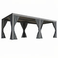 10' x 12' / 12' x 20' All-Weather Louvered Pergola with Waterproof, Rust-Resistant Roof