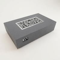 Concrete Fire Pit Table - Rectangular — Studio Shot